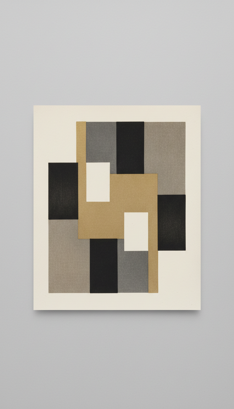 Limited Edition Color-Block Woodblock Print